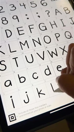 Creating a font from my handwriting 🤗 #makeafont #customfonts