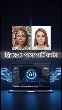 AI দিয়ে মাত্র ১ মিনিটে ফ্রি পাসপোর্ট সাইজ ছবি।#ai #youtubeshorts