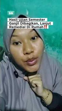 Semester exam results are distributed, continue remedial work at home‼️