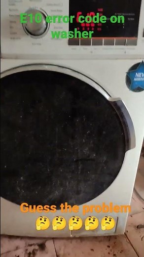 E10 error code on washing machine #lg #therochaktech #diy #shorts #shortvideo #shortsfeed