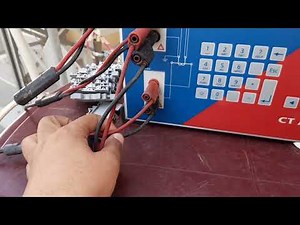 current transformer test by CT analyzer
