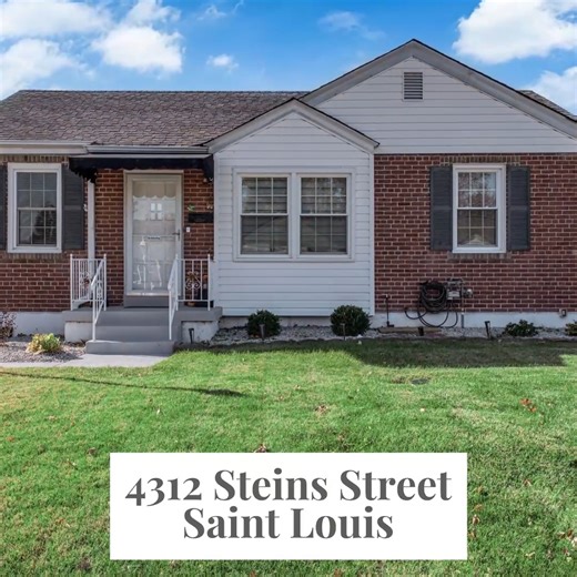 Just Listed! 4312 Steins Street, Saint Louis 2 Bedrooms | 1 Bathroom | 864 SqFt This is a charming South City Bungalow, a wonderful 2-bed, 1-bath home that features beautiful original wood floors and an updated kitchen with modern touches. View the property website at https://www.listing4.com/4312steinsst and call me at (314) 368-6210 for a showing. | Your Realtor partner