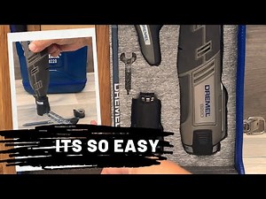 How to use a Dremel Circle cutting attachment Jig with the 8220 Cordless