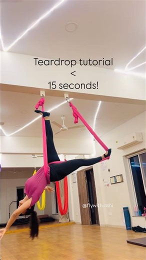 Aerial hammock teardrop tutorial ✨