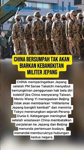 CHINA BERSUMPAH TAK AKAN BIARKAN KEBANGKITAN MILITER JEPANG