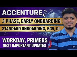 🔥Accenture 3 Phase, Early Onboarding, Primers, BGV, Workday, P-1/2 Updates | Accenture MASS Hiring