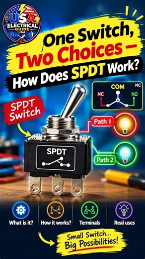 “One Switch, Two Choices — How Does SPDT Work?”#shorts