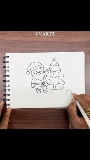 Christmas Tree 🎄 #drawing #artshorts #youtubeshorts #howtodraw #shortsfeed #trending #christmas