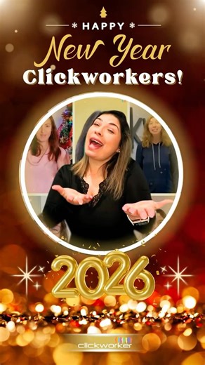 Happy New Year, Clickworkers! 🎉 #newyear2026 #globalteam #shorts #TrendingNow #ViralVideos #fyp