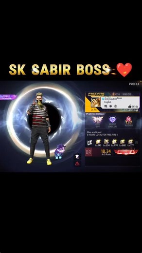 Sk Sabir Boss Uid #sksabirboss #sksabir #uid #youtubeshorts #freefire #shorts #boss #trending