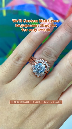 IMPRESS Your Girl with the PERFECT Engagement Ring you helped Design 👀 Our Engagement Ring Ring Enhancer Set includes two rings that give 2 looks: Wear the Solitaire Ring only if you want simple yet classy look Add the Ring Enhancer when you need that extra spark for events ✨ 📩 Order and Customize at www.bcojewelry.ph 📸 We only post videos of ACTUAL SHIPPED ORDERS. Wala po kaming model items or on hand items. So what u see is what you get. ✅ Fully Customizeable: Choose your gemstone, ring col
