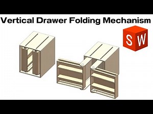 Vertical Drawer Folding Mechanism in Solidworks