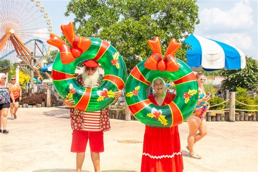8.3K views · 64 reactions | Thank you to Santa and Mrs. Claus for joining us for Christmas in July  There is more fun in store this holiday season during Christmas at Kentucky Kingdom! Learn more: https://www.kentuckykingdom.com/explore-the-park/festivals-events/christmas/ | Kentucky Kingdom | Facebook