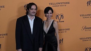 Kelsey Asbille and boyfriend at Yellowstone 5B premiere