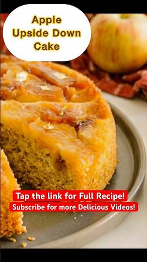 The Best Apple Upside-Down Cake | Extra Moist & Easy Recipe#baking #applecake #apple