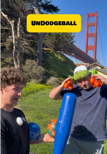 UNDODGEBALL at Golden Gate Bridge. Shayne’s is up in Season 4 8-5. 🏈😂 #sports #football #funny #throw #dodgeball @fattstafford @Jake and Speed @Speed @WonderballsUSA Replay 📷 Toxin Free comfy undies code: “insane” 25% off