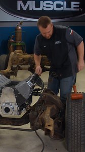 We've got a big and beefy Supercharged LS engine and a six-speed manual transmission from American Powertrain ready to be installed on our Fat Stack Caprice. But before we add it, we need to size it up correctly in our mock-up. | PowerNation TV