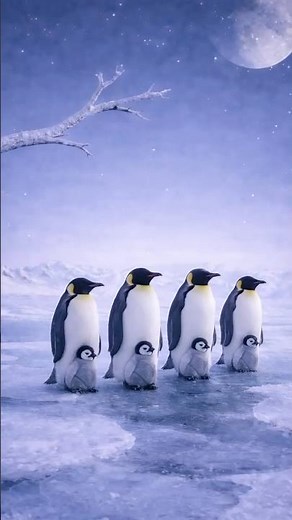 🌬️ La vida del pingüino emperador: Amor, frío extremo y supervivencia
