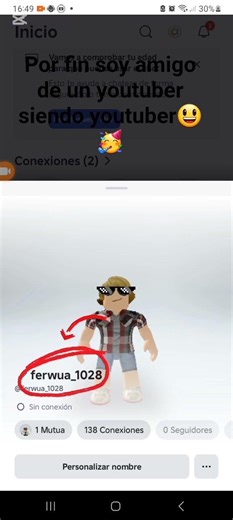 Soy amigo de un youtuber😃🥳