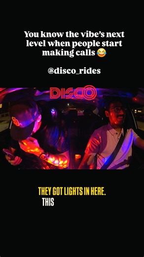 disco_rides on Instagram: "When your Uber turns into a story worth telling 😂 #DiscoRides #UberButMakeItLit #ViralVibes #RideTheVibe #GoodEnergyOnly"