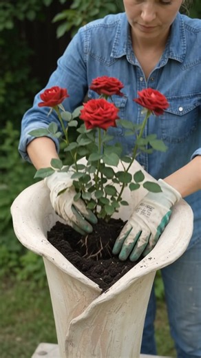 🌺🌹 GIANT CALLA-LILY CURL CEMENT ROSE PLANTER — TOTALLY NEW VIRAL IDEA #CallaLilyPlanter #RosePlanter