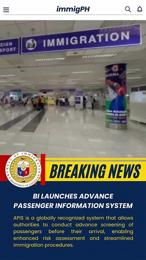 Bureau of Immigration Launches Advanced Passenger System