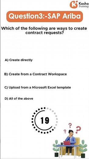 SAP Ariba "Cert Qs": Which of the following are ways to create contract requests? 🌞🌧️