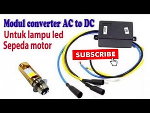 Pasang Lampu Led menggunakan Modul converter AC to DC | Modul ac to dc sepeda motor | Tutorial