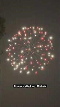 Display shells 4” 10 shots! #playsafe #maintainsafetydistance #displayshell #fireworks