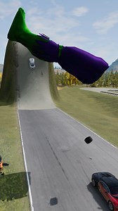 Hulk Leg vs Coloring Bugatti - Beamng #beamng #fbreels #beamngdrive #reelsviral #reels | Gandu Gaming