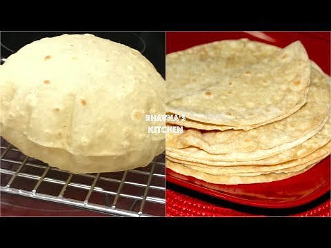 Homemade Soft Fluffy Roti / Chapati / Phulka Video Recipe | Bhavna's Kitchen
