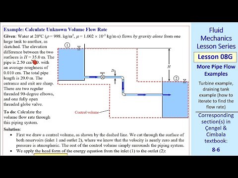 Fluid Mechanics Lesson 08G: More Pipe Flow Examples