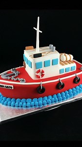 Nautical Boat Cake🎂🚤. It’s perfect for sea-themed birthdays or celebrations for boat lovers. #cake #cakedecorating #birthday #fblifestyle | Angel Carrera