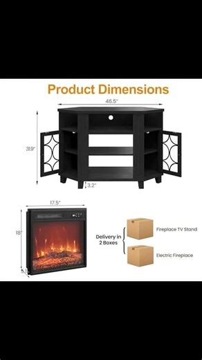 Transform Your Living Space: FansaFurn Corner TV Stand
