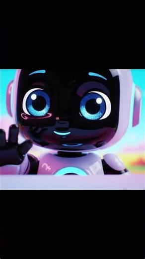 Relax and enjoy with our cute AI Baby Robot! 🤖✨ #ai #cartoon #funnyrobot