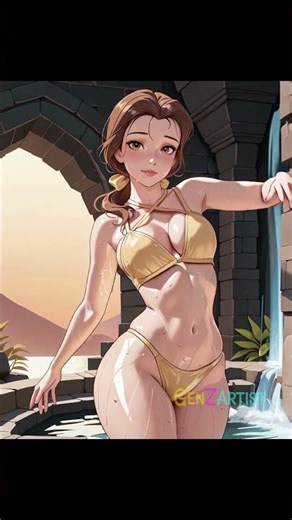 Belle 💕 #disney #edit #animation #fanart #GenZArtist