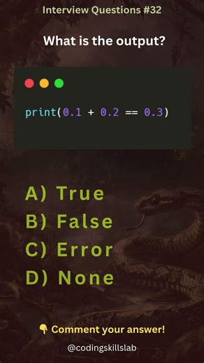 Python Interview Questions #32 | | Floating Point Trick 🤔 #shortsvideos