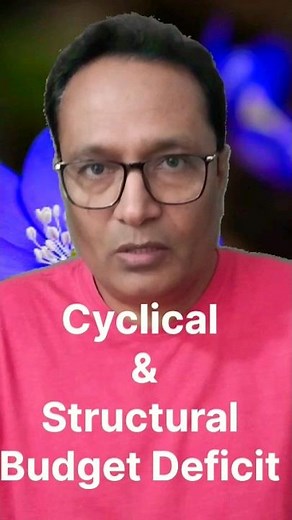 cyclical and structural budget deficit in economics #viral #economics
