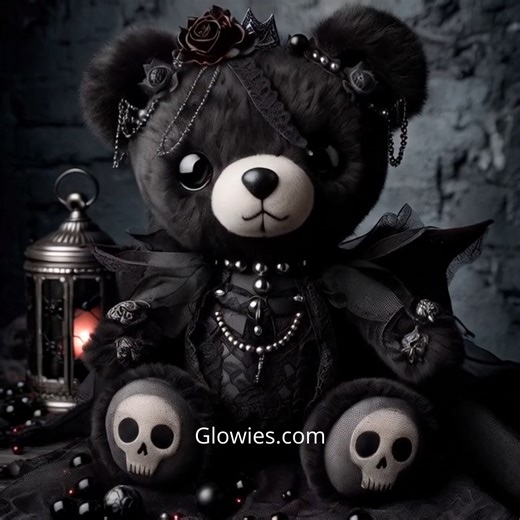 Gothic Teddy Bear for Valentine's Day | Gothic Darling
