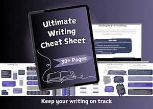 Writing Cheat Sheet | Digital and Printable | Author's Workbook | Synonyms, Verbs, Adjectives, Dialogue, Character Profile | Templates - Etsy UK