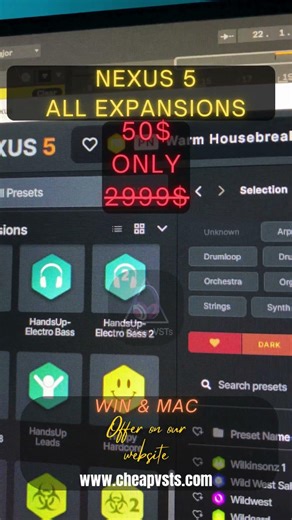 Hit melodies start with the right sounds.Nexus 5 + ALL Expansions gives you the full producer arsena