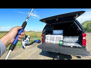 Eating Whatever I Catch.. Truck Camping (Saltwater Fishing)
