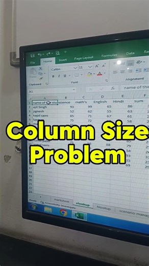 excel mai cell ke niche kaise likhe | Excel Common Problem #excel #computer