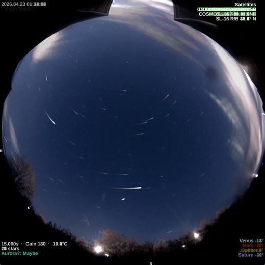2026-04-22 [40 secs] [4K] Star Trails | Night Sky Light Painting | 40s