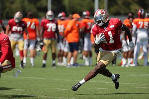 The Hoyer to Goodwin connection was clickin' today. | San Francisco 49ers