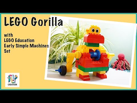 Build it yourself - LEGO Gorilla // Featuring LEGO Education Early Simple Machines Set (9656)