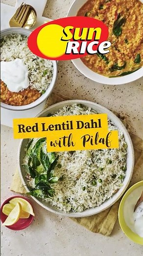 Red Lentil Dahl with Pilaf
