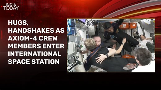 Watch: Axiom-4 crew members enter International Space Station