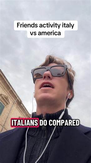 There is a huge difference in what we consider proper activities in Italy, especially among friends compared to United States, and I believe that Italian version is way more genuine and healthier than American version as we start with a walker and the consequence might be a drinker while Americans go out specifically for a drink with the concept of the only way to have fun is to spend money #ItalianActivities #AmericanActivities