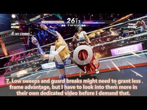 Team NINJA, I never want to play DOA6 ever again for these 7+ reasons Last Round needs to fix #doa7